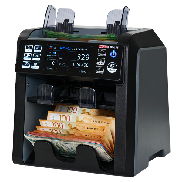 Счётчик банкнот DoCash DC-55V (2-карманный)